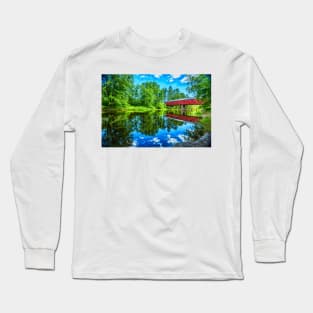 Sawyers Crossing Covered Bridge Long Sleeve T-Shirt